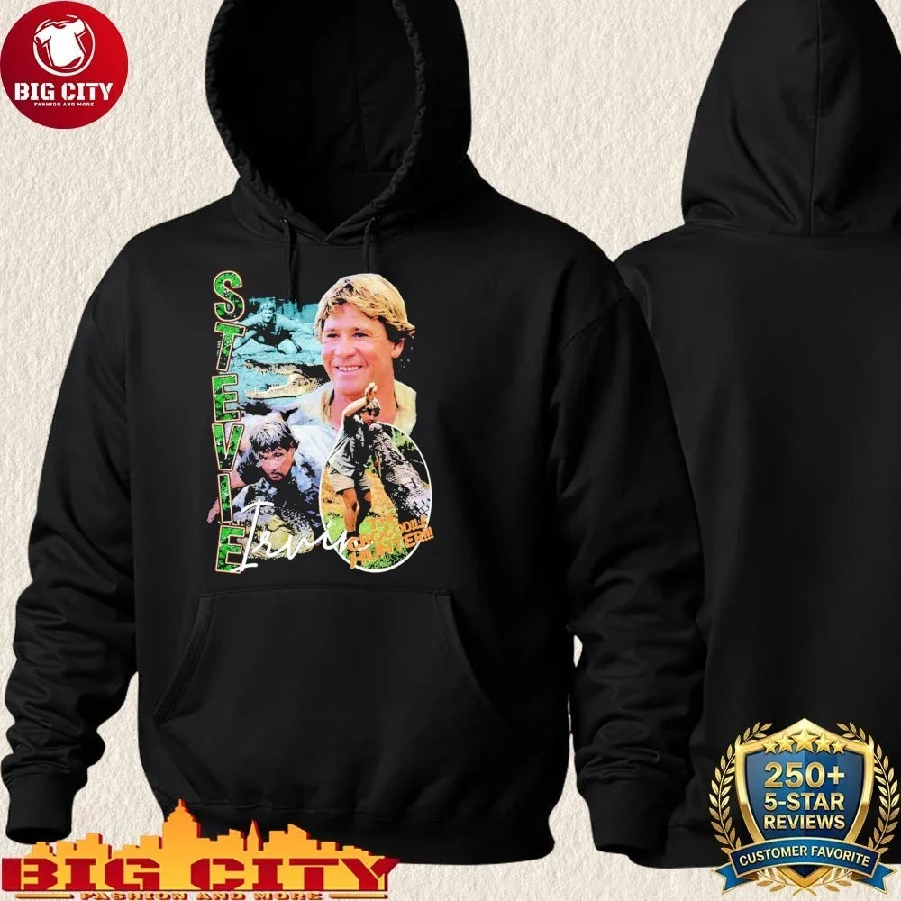 Funny Stevie Irwin the Crocodile Hunter graphic shirt