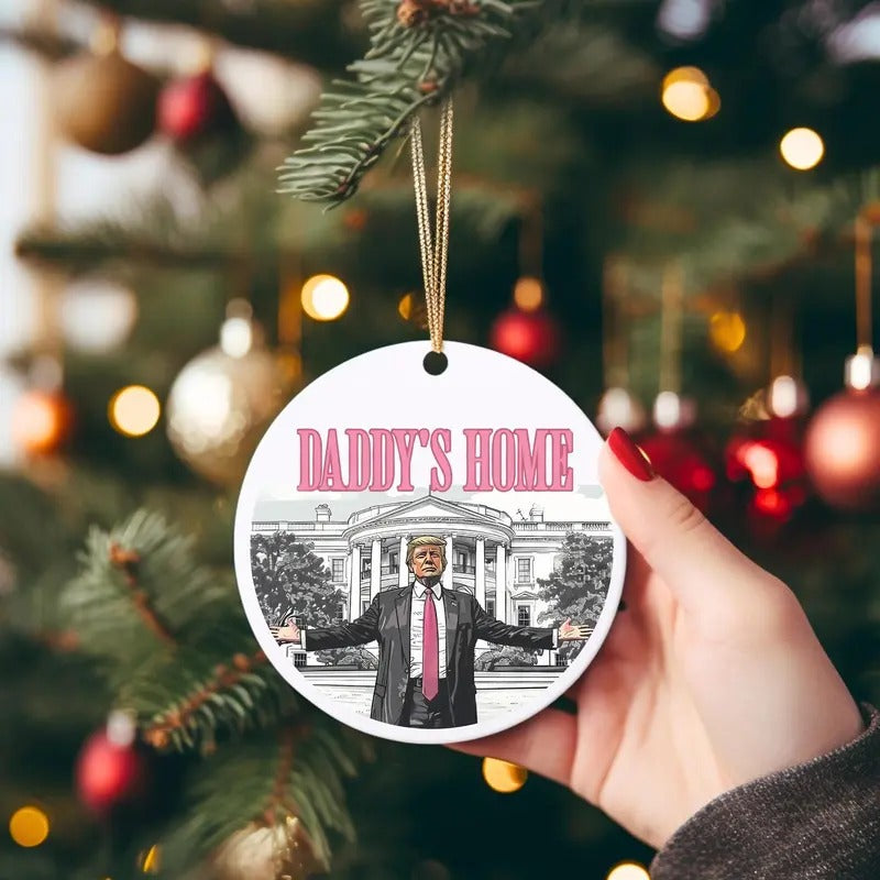 Funny Trump Daddy Ornament Political Trends Trump 2024 Election 2024 Ornament Funny Trump Ornament Ornament T-Shirts