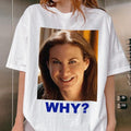 Funny WHY Meme Shirt Viral Mystery Face Weird AI Face Sarah Sherman T-Shirts