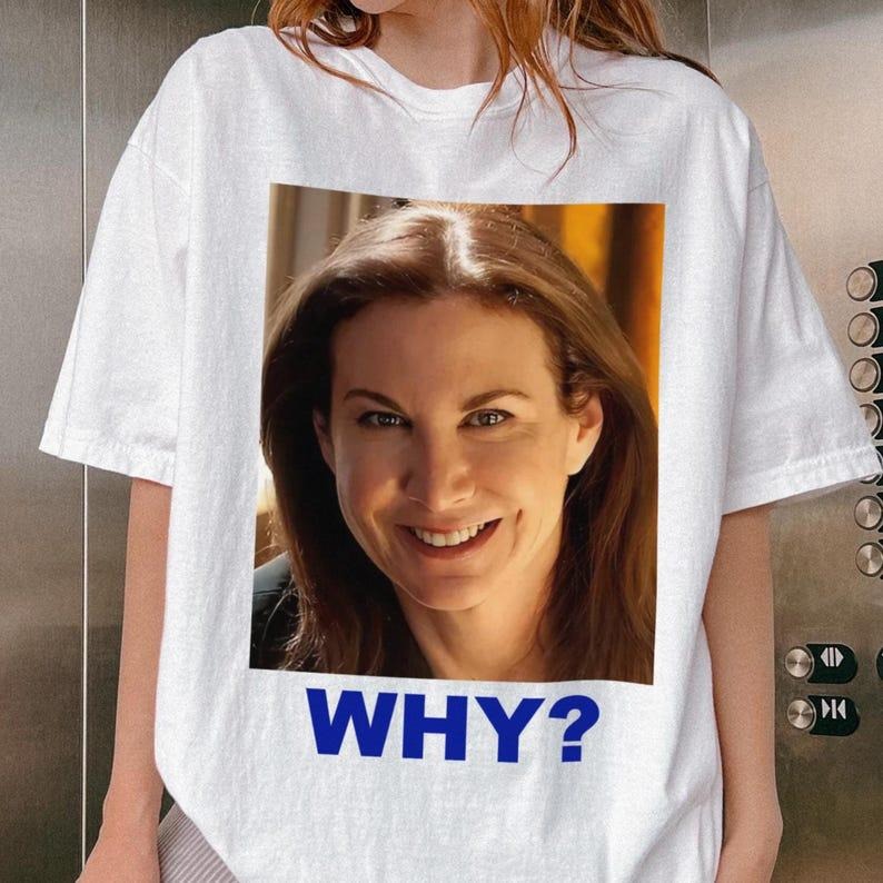 Funny WHY Meme Shirt Viral Mystery Face Weird AI Face Sarah Sherman T-Shirts