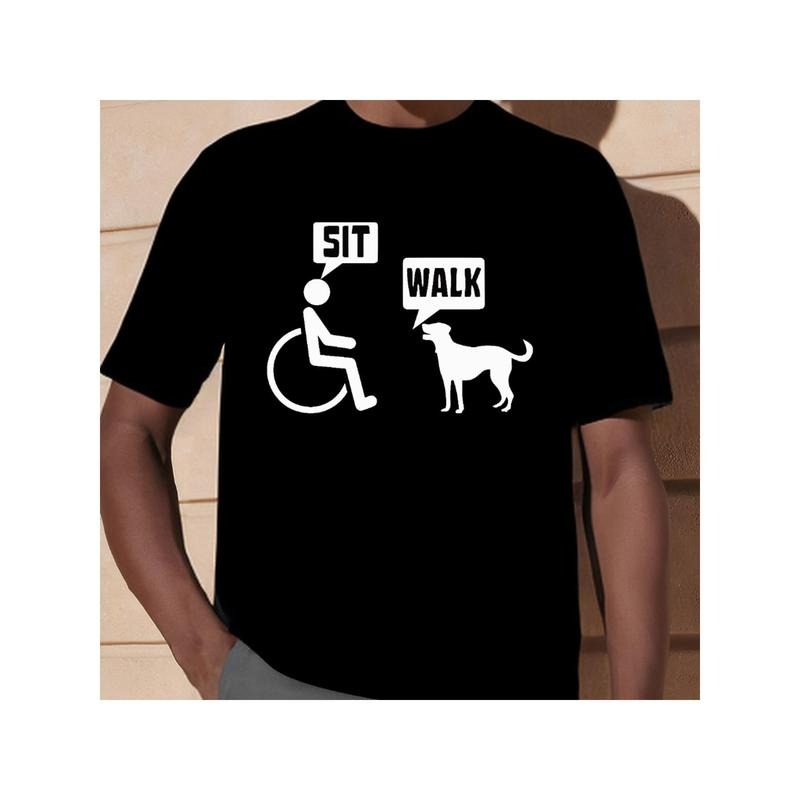 Funny Wheelchair Humor 100% Cotton Breathable & Comfort Fit Golf & Casual Made USA T-Shirts