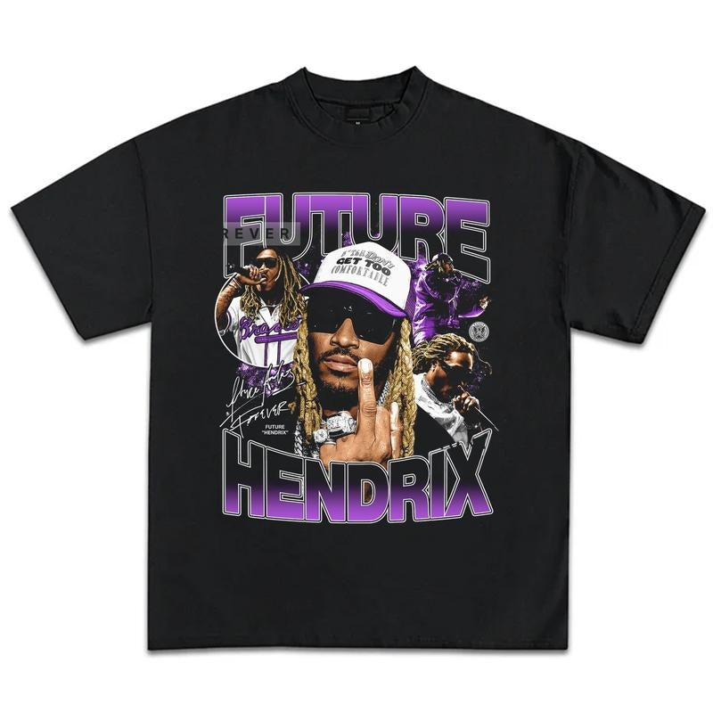 Future Hendrix Rapper 90s Vintage Bootleg Rap Hip Hop Metro Boomin Menswear Top T-Shirts