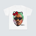 Future Kitty Green Hair Big Face Rap T-Shirts