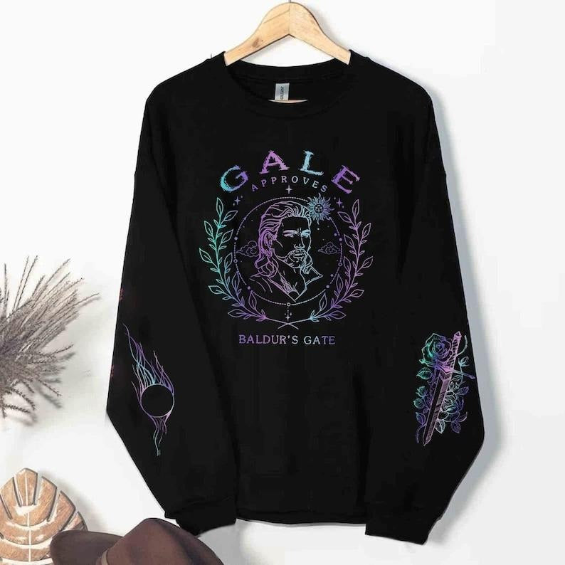 GALE Approves Baldurs Gate 3 Gale Video Game Shirt Gale Human Wizard Gale BG3 Gamer T-Shirts