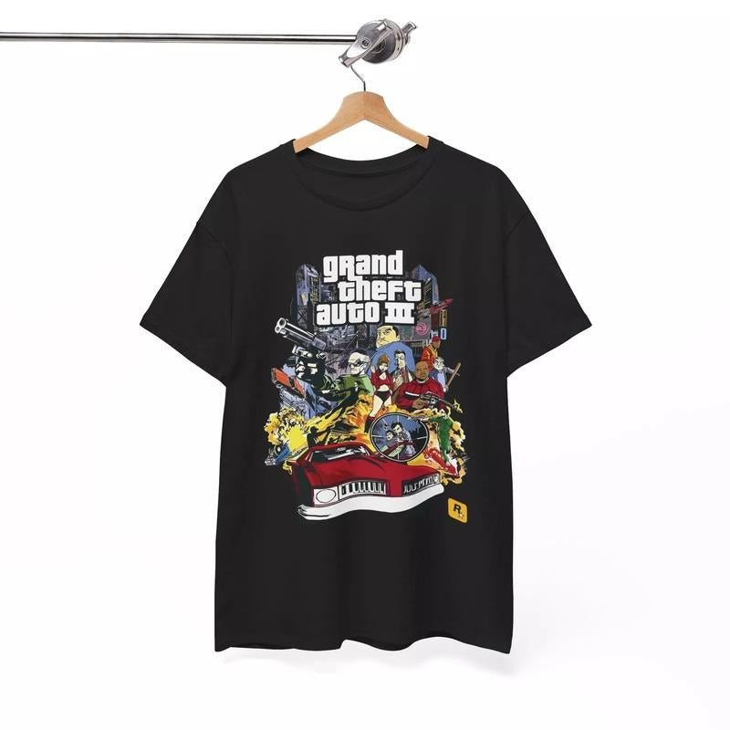 GRAND THEFT AUTO 3 GRAND AUTO SAN ANDREAS GTA 6 VICE CITY ROCKSTAR T-Shirts