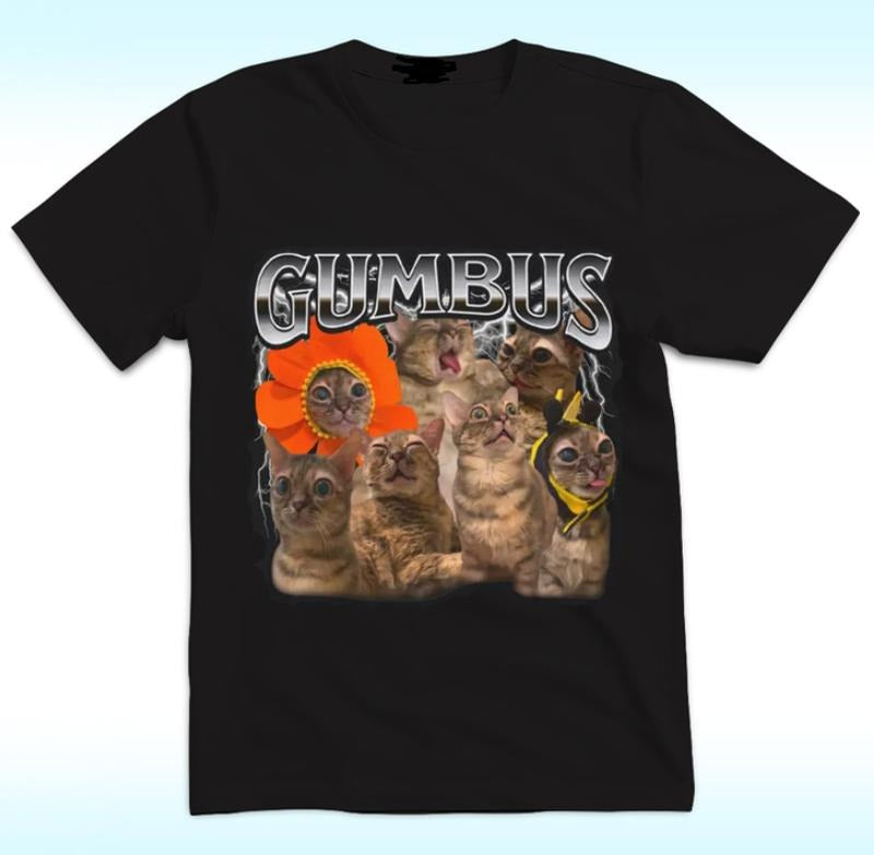 GUMBUS Cat Funny Shirt Classic Cotton T-Shirts