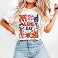 Game Day Baseball Baseball Boho Baseball Coquette Baseball Bow Baseball Mama Baseball Mom Brushstroke T-Shirts