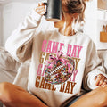 Game Day Coquette Football Football Bow Shirt Game Day Shirt Coquette Classic Cotton Print All Sizes T-Shirts