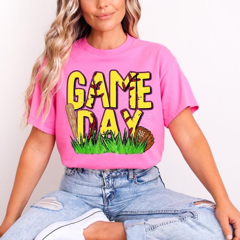Game Day Softball Inlay DTF Transfers THIS IS NOT SHIRT T-Shirts