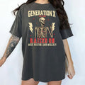 Gen X 1965 1980 Vintage Shirt Funny Generation X Retro Gen X Raised Hose Water Neglect Vintage Printed Humor Unhinged Shirt Comfy Fabric Top Womenswear Cotton Fabric Relaxed Fit Chic T-Shirts