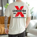 Gen X Raised Hose Water Neglect Shirt Childhood Memories Funny Quotes Shirt Generation 1965 1980 Casual Menswear T-Shirts
