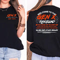 Generation X Playground Custom Year Badass Generation Custom Year Birth Generation X 100% Cotton Top Comfort Womenswear T-Shirts
