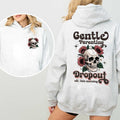 Gentle Parenting Dropout Sarcastic Mom Shirt 2 Sided Retro Skull Mom Skeleton Shirt Motherhood Shirt Funny Mom Shirt T-Shirts