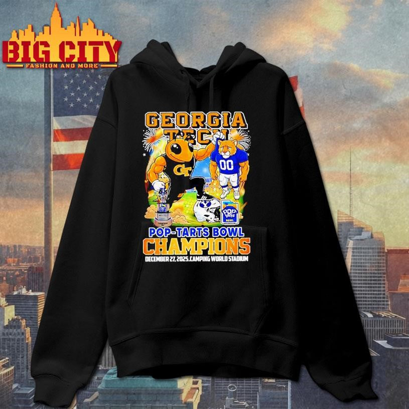 Georgia Tech Yellow Jackets beat BYU Cougars Pop-Tarts Bowl Camping World Stadium Shirt