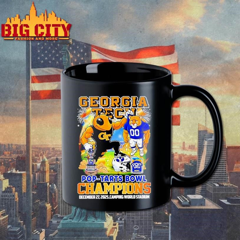 Georgia Tech Yellow Jackets beat BYU Cougars Pop-Tarts Bowl Camping World Stadium Shirt