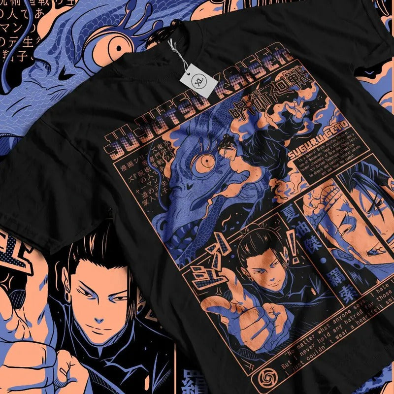 Geto Jujutsu Kaisen Suguru Gojo Satoru JJK Girl Anime All Sizes Cotton Top T-Shirts