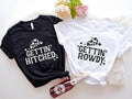 Getting Hitched Rowdy Shirt Western Bachelorette Party Matching Bridesmaid Country Bridal Shower Bride Be Shirt T-Shirts