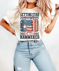 Getting Star Spangled Hammered Memorial Day Shirt 4th July Shirt Independence Day Funny July 4th T-Shirts