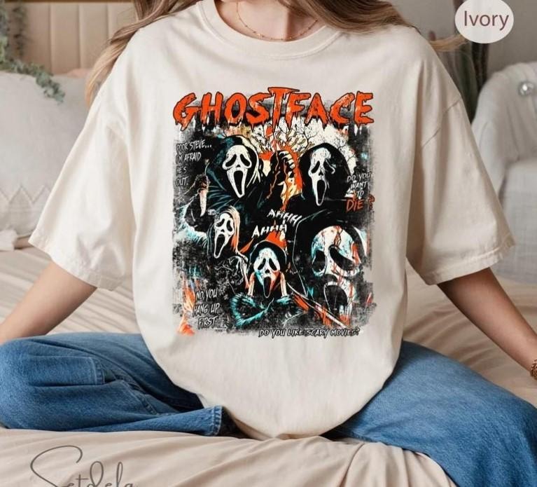 Ghost Face Halloween Shirt Halloween Ghost Face Lover T-Shirts