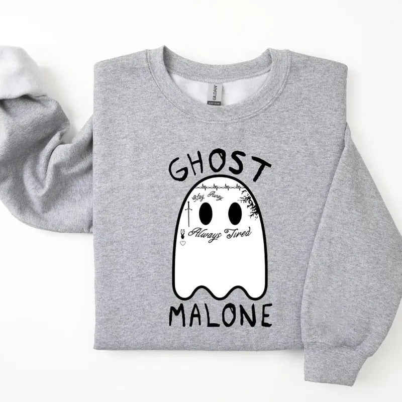 Ghost Malone Halloween Cute Boo Ghost Posty Halloween T-Shirts