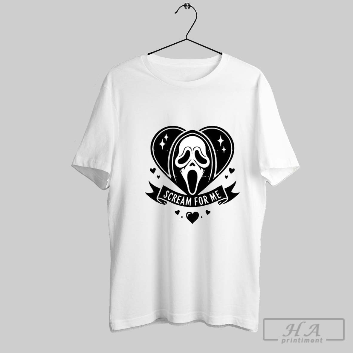 Ghostface Scream For Me Horror Movie Valentine Heart Shirt Sweater Longsleeve And V Neck