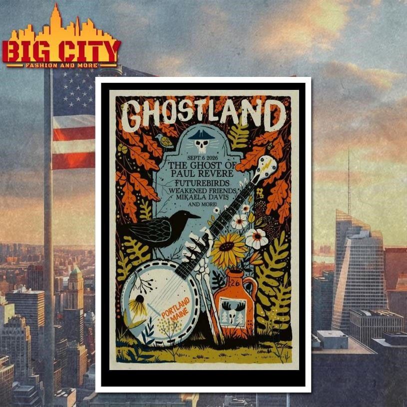 Ghostland 9-6-2026 Portland Maine Poster Shirt
