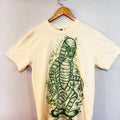 Giant Creature Hand Printed Woodcut Menswear Cotton Top Streetwear Casual T-Shirts