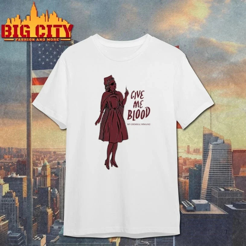 Give Me Blood Gothic Nurse Horror t-shirt