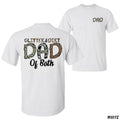 Glitter & Dirt Dad Camo Leopard Print Relaxed Fit Ideal Casual Streetwear Vacation Everyday Casual T-Shirts