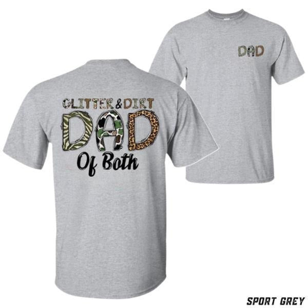 Glitter Dirt Dad Camo Leopard Print Relaxed Fit Short Sleeve Machine Washable Boyfriend Menswear Streetwear Vacation Outfits T-Shirts
