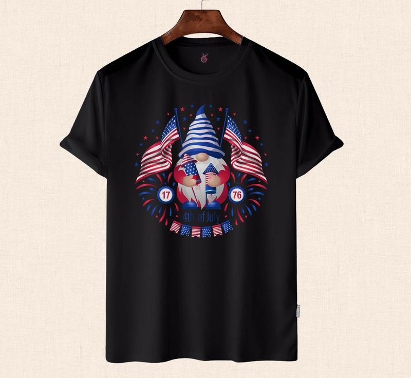 Gnome Usa Flags 4th July Shirt Usa Bigfoot Shirt Patriotic Shirt Independence Day Shirt American Flag Shirt T-Shirts
