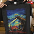 Godzilla Starry Night Shirt Godzilla Hoo Godzilla Dinosaur Shirt T-Shirts