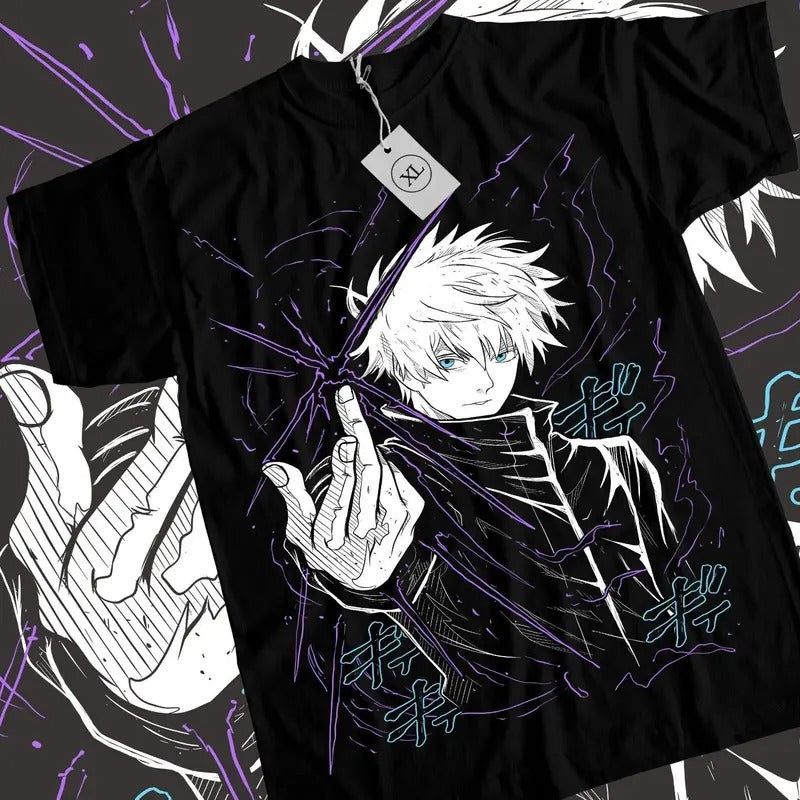 Gojo Satoru Megumi Itadori Yuji Jujutsu Kaisen Sukuna Anime All Size T-Shirts