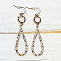 Gold Circle Teardrop Earrings T-Shirts