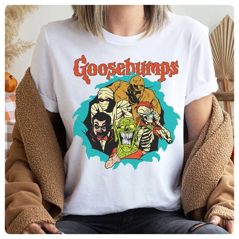 Goosebumps Halloween Shirt Goosebumps Land Shirt R.L.Stine Goosebumps Shirt Halloween Shirts Book Shirt T-Shirts