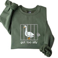 Got Too Silly Shirt Silly Goose Funny College Menswear Small Classic Cotton T-Shirts