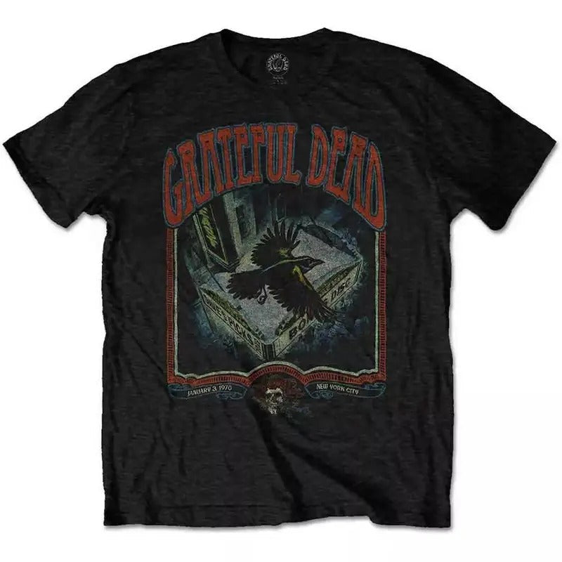 Grateful Dead Vintage Poster Official Cotton Menswear Top Decoration T-Shirts
