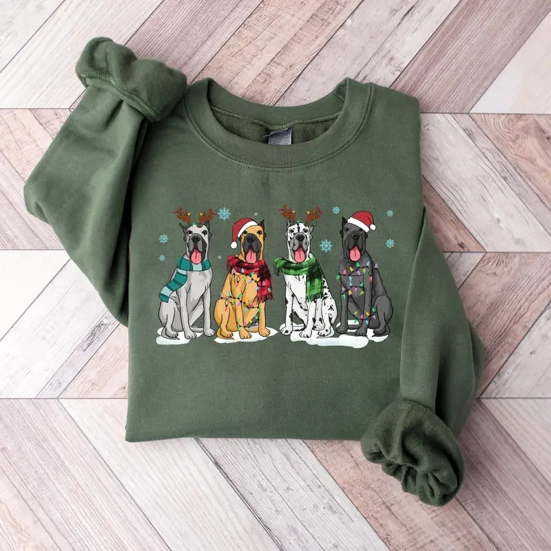 Great Dane Dog Shirt Great Dane Shirt Great Dane Mom Shirt Dog Lover Shirt Xmas T-Shirts