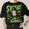 Green Charlii 360 Party Girl Music Shirt Cotton Fabric T-Shirts