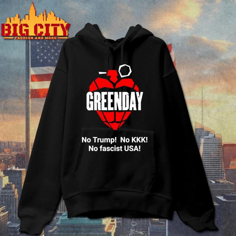 Green Day No Trump No KKK No Fascist USA Shirt