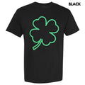 Green Puff Shamrock Comfort Colors T-Shirts
