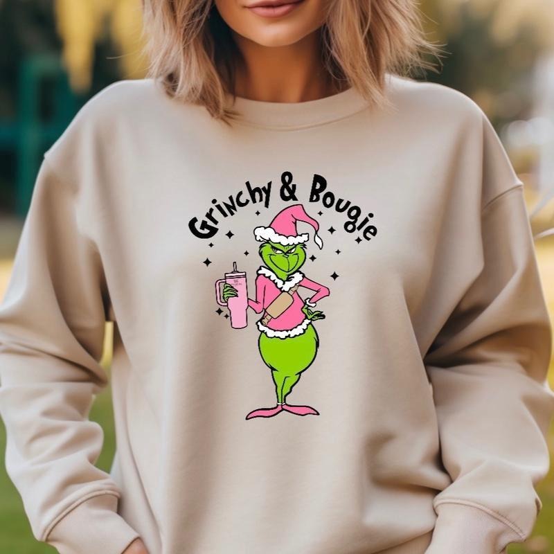 Grinch Bougie Sweatshir Grinch Sweatshir T-Shirts