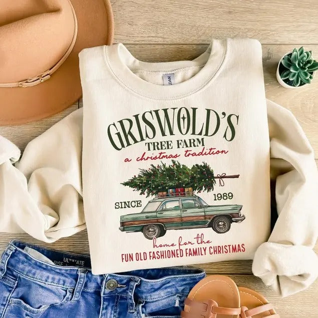 Griswold Tree Farm Fun Old Fashioned Family Family Shirt Xmas Tree Farm Since 1989 T-Shirts