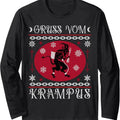 Gruss Vom Krampus. Goth Ugly . Krampus Xmas Long Sleeve T-Shirts
