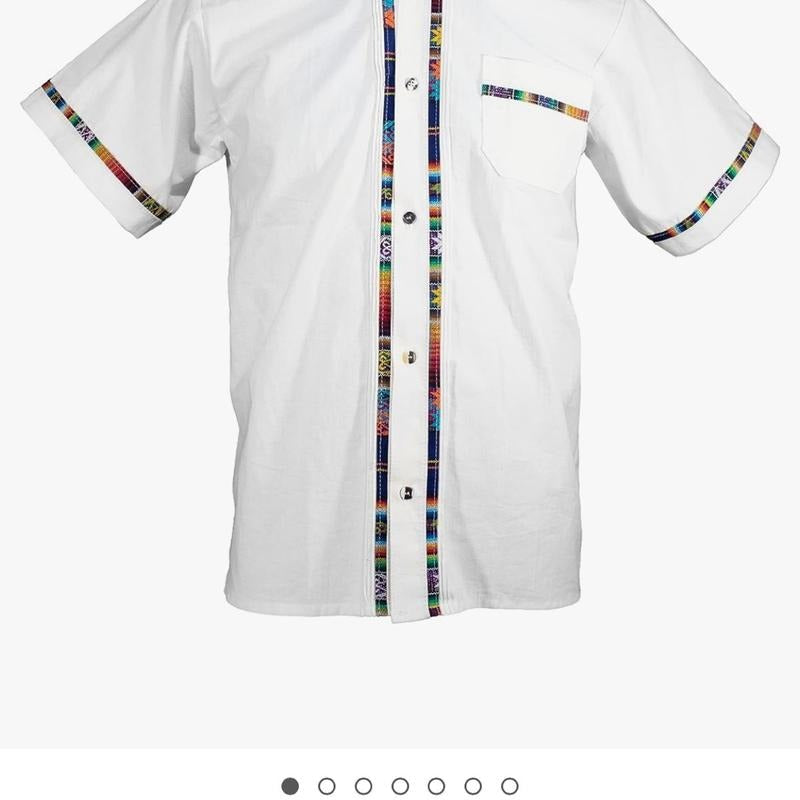 Guayabera Blanca Shirt White Casual Menswear T-Shirts
