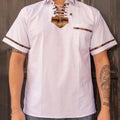 Guayaveras Shirt Casual White Cotton T-Shirts
