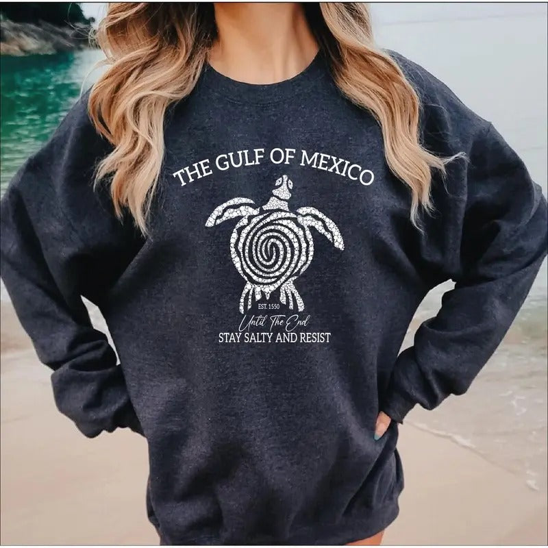 Gulf Mexico Until End Stay Salty Resist Gulf Coast Mexico Beach T-Shirts