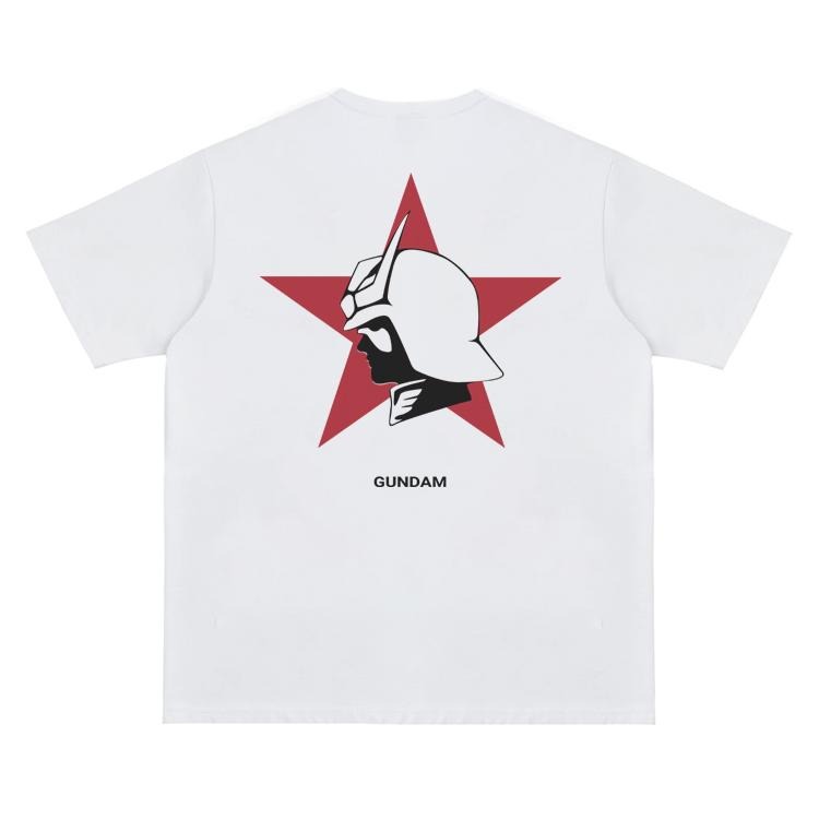 Gundam "Zeon Char Aznable" Vintage Anime 100% Cotton Original Top Fans Menswear T-Shirts
