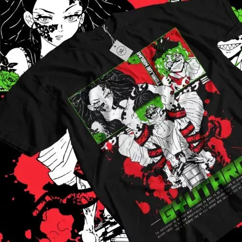 Gyutaro Daki Demon Killer Shirt Kawaii Anime Horror Shirt All Size T-Shirts