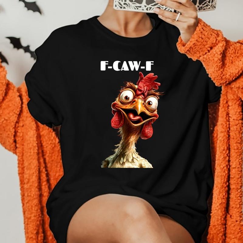 [HOT] Funny Fcawf Rooster Shirt Chicken Head Fcawf Meme T-Shirts